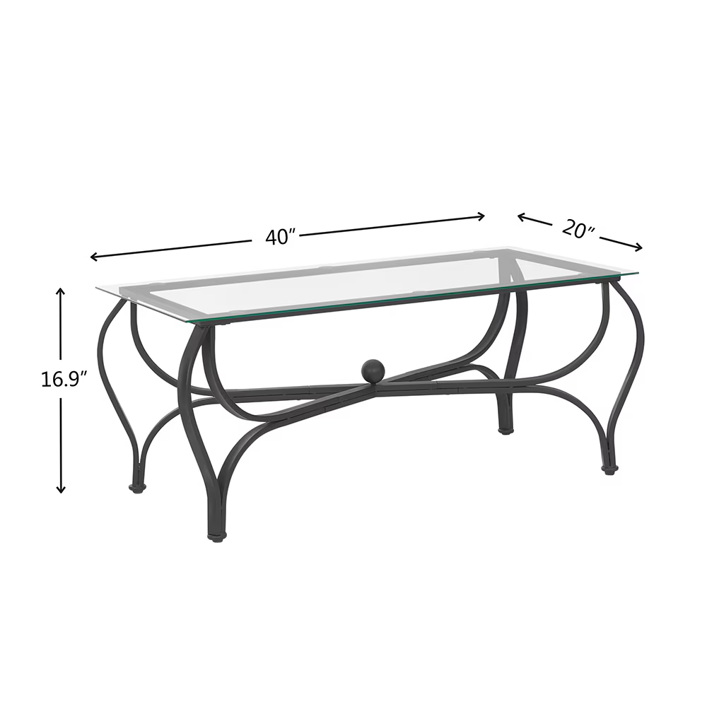 Elegant Glass 3-Piece Coffee Table Set Home decor