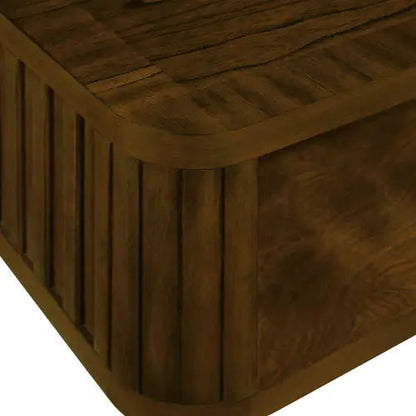 Walnut Rectangular Coffee Table with Storage Home decor