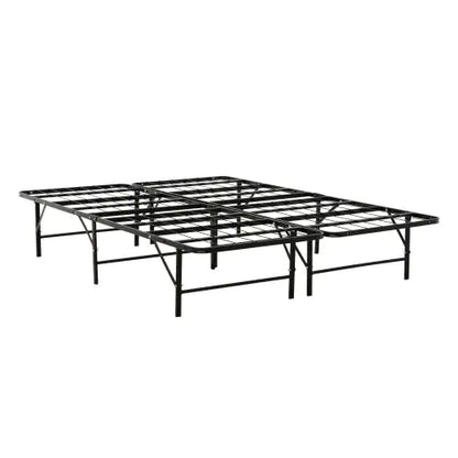 Queen Metal Bed Base, Black Bedroom Frame