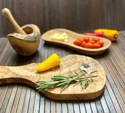 Mediterranean Olive Wood Chef’s Set Home decor