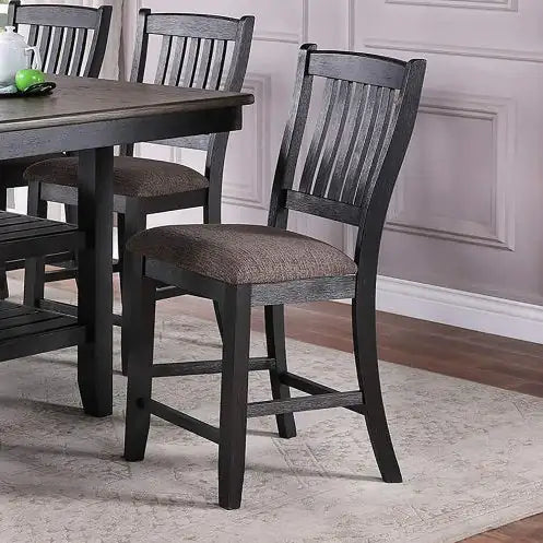 Espresso Wood Elegance Dining Chairs Set of 2 Home decor