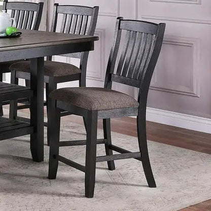 Espresso Wood Elegance Dining Chairs Set of 2 Home decor
