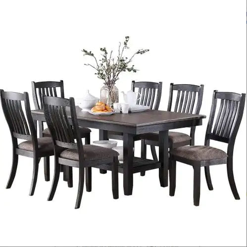 Espresso Wood Elegance Dining Chairs Set of 2 Home decor
