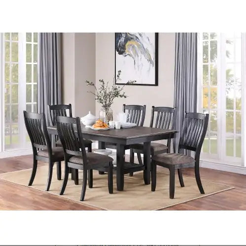 Espresso Wood Elegance Dining Chairs Set of 2 Home decor