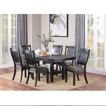 Espresso Wood Elegance Dining Chairs Set of 2 Home decor