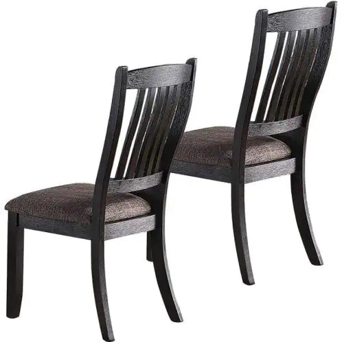 Espresso Wood Elegance Dining Chairs Set of 2 Home decor
