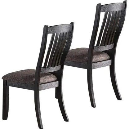 Espresso Wood Elegance Dining Chairs Set of 2 Home decor