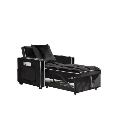 Velvet 3-in-1 Convertible Sofa Bed