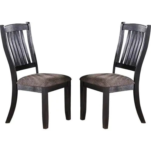Espresso Wood Elegance Dining Chairs Set of 2 Home decor