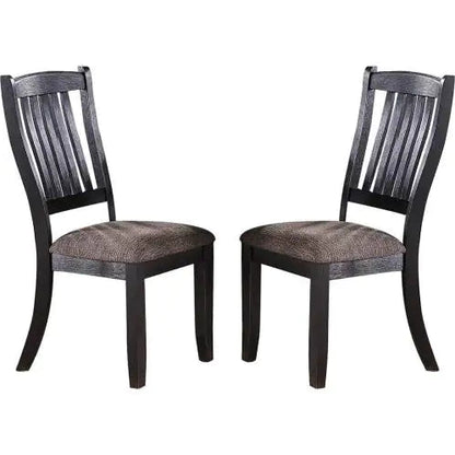 Espresso Wood Elegance Dining Chairs Set of 2 Home decor