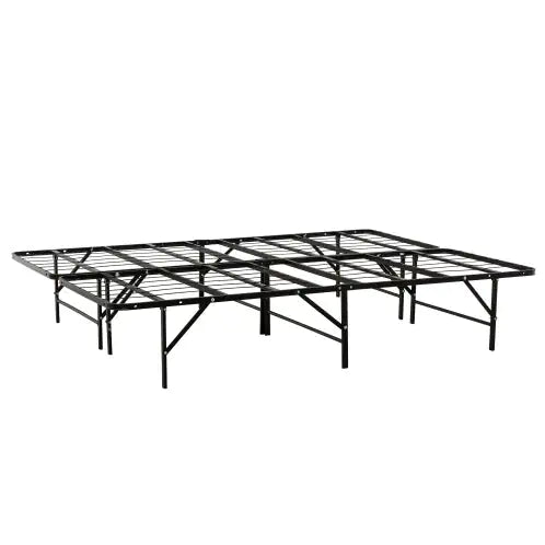 Queen Metal Bed Base, Black Bedroom Frame