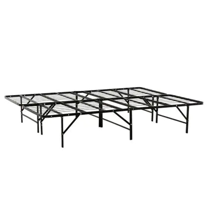 Queen Metal Bed Base, Black Bedroom Frame