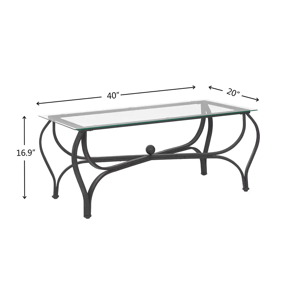 Elegant Glass 3-Piece Coffee Table Set Home decor
