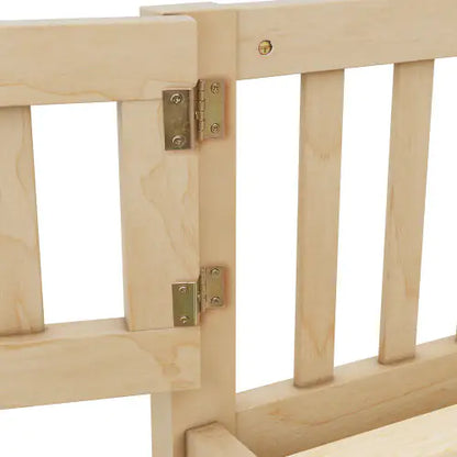 Full Size Kids Floor Bed with Guardrails