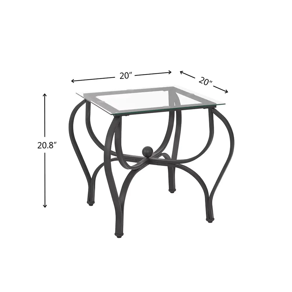 Elegant Glass 3-Piece Coffee Table Set Home decor
